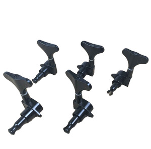 หมุดปรับแต่งอัลลอย<span class=keywords><strong>5</strong></span><span class=keywords><strong>สาย</strong></span>,เพลาคดเคี้ยวปิดอย่างเต็มที่เบสไฟฟ้าสีเงินสีดำ - Product Image 1