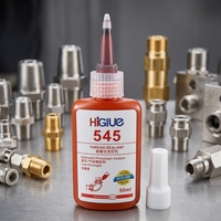 Mastic d'étanchéité brun 542 50ml/250ml, composé anaérobie anti-fuite à faible viscosité pour vérins pneumatiques, vannes et pompes