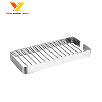 Rak sampo segitiga Stainless Steel dipoles Modern rak mandi atau sudut Hotel atau rak mandi untuk penggunaan apartemen