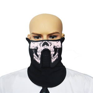 قناع LED يعمل بالصوت وتفاعلي مع الموسيقى للاستخدام في الهالوين والحفلات الصاخبة والحفلات الموسيقية - Product Image 5