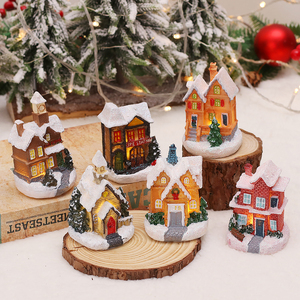 <strong>Christmas</strong> <strong>Village</strong> Resin <strong>Christmas</strong> Decoration Supplies LED Light <strong>Christmas</strong> House <strong>Village</strong> - Product Image 3