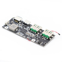 Module de charge de batterie au lithium 18650 avec double port USB Micro Type C, QC4.0 PD3.0 22.5W 4.5V 5A LED