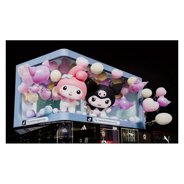 Full Color HD 3D 5mm Waterproof Outdoor Large Video Wall Digital Advertising LED Display Billboard Screen for Retail Store
