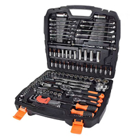 Juego de herramientas de reparación automotriz duradero profesional de 124 piezas Kit de herramientas de taller multifuncional