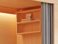 Lit superposé durable en métal et bois pour hôtel et appartement, lit superposé double capsule spatiale, mobilier de dortoir, direct usine