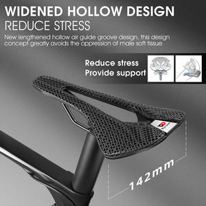 WEST BIKING - Piezas de Bicicleta, Sillín Impreso en 3D, Antideslizante, Absorción de Impactos, Asiento de Ciclismo, Cojín de Asiento para Bicicleta de Montaña y Carretera - Product Image 5