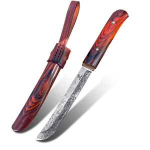 Couteaux de survie Bowie à lame fixe en bois de rose, fabriqués à la main au Japon, en acier VG10, avec étui en bois, <span class=keywords><strong>couteau</strong></span> de chasse samouraï, OEM - Product Image 2