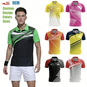 Chemise de rugby polo pour homme, chemises avec logo personnalisé, t-shirts sportifs personnalisables, maillots d'équipe 100% polyester, polos de sport - Product Image 1