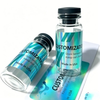 Autocollants inviolables pour flacons, exportation mondiale, compatibles avec les flacons de laboratoire en verre de 3 ml, scellés d'emballage auto-adhésifs texturés mats personnalisés