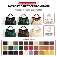 Sac à main pour femme de luxe léger, sac à bandoulière rétro avec fermoir, sac polyvalent pour femme