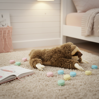 Boneka Sloth Realistis Kawaii Grosir Kustom, Mainan Sloth Bulu Panjang Lembut untuk Hadiah Ulang Tahun Anak, Dekorasi Rumah