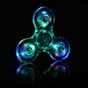 AF إضاءة مخصصة Figit Spinner مضاد للإجهاد تخفيف التوتر ألعاب فيدجيت حسية Led فيدجيت الدوار أدى ضوء متابعة اللعب فيدجيت المغازل