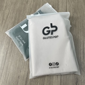 ถุงซิปพลาสติกแบบฝ้าพิมพ์โลโก้ตามสั่ง ถุงพลาสติกแบบฝ้าปิดผนึกได้ สำหรับบรรจุภัณฑ์แบรนด์และการจัดเก็บ เป็นมิตรกับสิ่งแวดล้อม ใช้ซ้ำได้ - Product Image 2