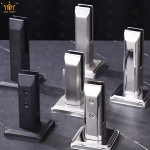 Rampes extérieures en verre sans cadre de villa moderne avec siège de pied balustrades <span class=keywords><strong>d</strong></span>'agrafe de piscine <span class=keywords><strong>d</strong></span>'acier inoxydable - Product Image 3