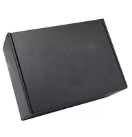 Cajas corrugadas negras recicladas personalizadas E-Flute Envío Mailer Zapatos Embalaje Logotipo Estampado Lámina dorada Barnizado en relieve