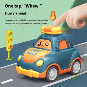 Cartoon Expression Press-Pull Back Truck Fun ABS Plastic Inertia Car for Kids Friction Toy Gift for Children's Driving Fun - Product Image 2