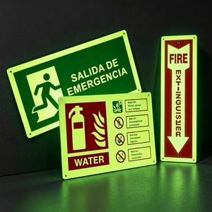 Señal <span class=keywords><strong>de</strong></span> Advertencia <span class=keywords><strong>de</strong></span> Seguridad contra Incendios <span class=keywords><strong>de</strong></span> PVC que Brilla en la Oscuridad, Señal Fotoluminiscente <span class=keywords><strong>de</strong></span> Salida, Instrucciones <span class=keywords><strong>de</strong></span> Extinción <span class=keywords><strong>de</strong></span> Incendios, Señal <span class=keywords><strong>de</strong></span> Evacuación - Product Image 1