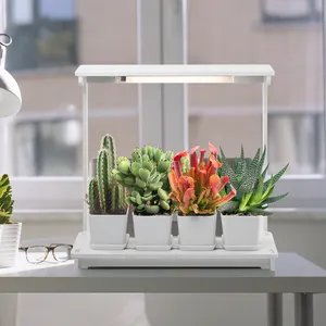 Minimaceta inteligente con luz para jardín interior, luz para cultivar plantas, bricolaje, portátil