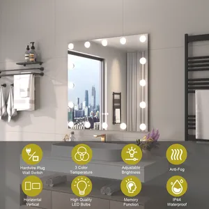 Pour le miroir de courtoisie LED Hollywood avec fonction Dimmable <span class=keywords><strong>Produit</strong></span> de miroir LED moderne - Product Image 3