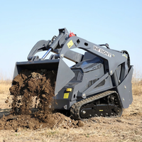 PENGIRIMAN GRATIS CE/EPA China Skid Steer Loader Mini Front Loader dengan Mesin dan Pompa Kubota EPA Kapasitas Bucket 0.15cbm
