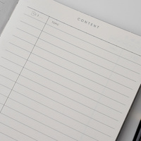 A5 carnets en papier à couverture rigide personnalisable A5 Carnet de notes professionnel série noir et blanc
