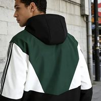 Chaqueta Cortavientos Reversible con Capucha de Lona Impermeable para Invierno, Unisex, con Logotipo Personalizado Bordado, para Pesca y Senderismo