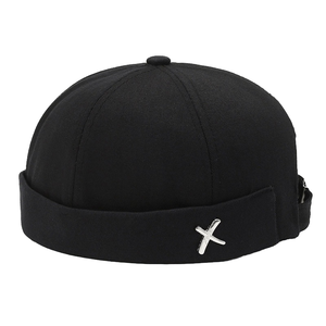 Gorro de Marinero Retro de Alta Calidad para <span class=keywords><strong>Hombre</strong></span>, Estilo Hip-Hop de Moda Urbana para Primavera y Otoño, <span class=keywords><strong>Gorra</strong></span> de Béisbol sin Visera de 6 Paneles - Product Image 4