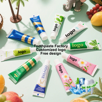 Dentifrice en gel antibactérien naturel aux herbes, sans fluorure, saveur menthe, de qualité supérieure, pour usage domestique, contre la gingivite et la plaque dentaire