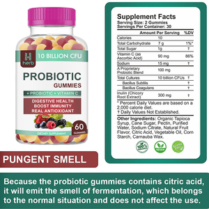 Etiquetas privadas de goma probiótica orgánica OEM/ODM para productos de belleza para adultos para soporte digestivo y salud intestinal - Product Image 6