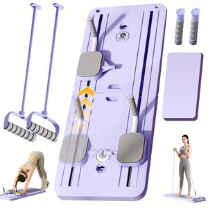 6-in-1 Multifunktionales Faltbares Pilates-Reformer-Board-Set mit Timer, Pilates-Gerät für Zuhause - Product Image 1