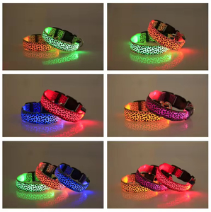 Kalung Hewan Peliharaan LED Isi Ulang, Tahan Air, Ramah Lingkungan, Bahan Nylon, Menyala dalam Gelap, Dapat Disesuaikan, Grosir Pabrik - Product Image 3