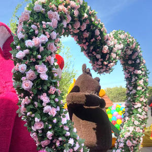 Guirlande artificielle spirale marguerite pour décoration florale suspendue, mariage, plafond, mur, enroulement de tuyaux de climatiseur, fil de fer tressé, romantique - Product Image 3