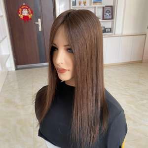 Topper de Cabello Humano con Frente de Encaje, Base Mono HD de 5x6 Pulgadas, Cabello Humano Virgen Remy - Product Image 4