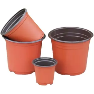 Durable Pp 3.5inch 9cm Plant Seedling Pot Cheap Plastic Seed Starter Pots For Flower