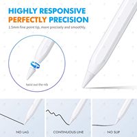 Pena Stylus Aktif Kompatibel Berkualitas Tinggi untuk Tablet, Pena Stylus Universal Berbahan Logam, Pensil Stylus Aktif Digital