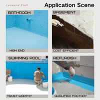 Revêtement imperméable en PU pour balcon, haute adhérence, anti-fuite, couleur au choix, certifié CE SGS, service OEM ODM