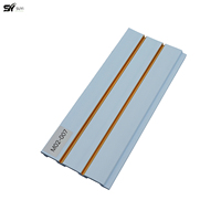 Nouveau panneau mural en PS imperméable au design moderne, homologué CE, texture bois de luxe, panneaux 3D en polystyrène ignifuges pour commerce, chambre et maison