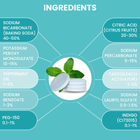 Tabletas Limpiadoras Dentales Efervescentes Ecológicas Multiusos de Disolución Rápida de Grado Alimenticio para Retenedores, Alineadores, Dentaduras Postizas y Cuidado Bucal