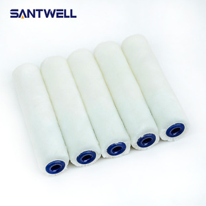 4 Inch Mini Wool <b>Paint</b> Roller Refill | Pure White Fine Wool Roller Core Compact Design for No-Dead-End Coating - Product Image 1