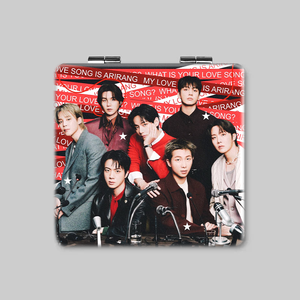 Specchio Portatile Pieghevole Quadrato Bifacciale ARIRANG per il World Tour 2026 degli Idol KPOP Bangtan Boys - Product Image 3