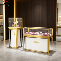 Vitrine d'exposition moderne en métal et verre, étanche, pour montres et bijoux, meuble de design intérieur pour bijouteries