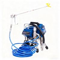 Mesin Semprot Cat Airless Plunger untuk Cat Lateks, Otomatis Penuh, Motor Brushless Profesional, Multifungsi untuk Teknik