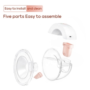 เครื่องปั๊มนมแบบใช้มือได้ฟรี3โหมดเครื่องแยก<span class=keywords><strong>นม</strong></span>ซิลิโคนแบบพกพาไร้สาย10โหมดควบคุมผ่านแอปไฟฟ้าเสียงรบกวนต่ำ - Product Image 2