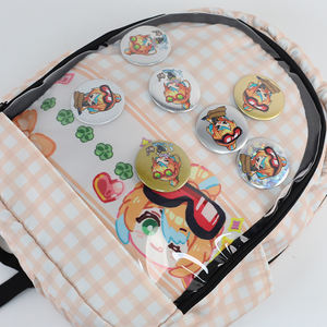 Logo personalizzato Anime Cartoon Design cerchio 58mm pulsante sublimazione spilla vuota rotonda distintivo - Product Image 5