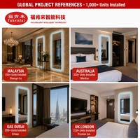 Miroir sur pied Fullkenlight personnalisable avec éclairage LED à intensité variable, contrôle tactile, miroir pleine longueur avec cadre coloré