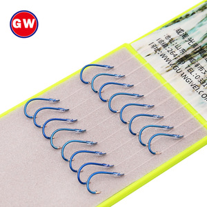 ชุดเบ็ดตกปลาแบบคู่ Guangwei Izu ผูกด้วยมือด้วยสาย Sunline ของญี่ปุ่น สำหรับตกปลาคาร์พใต้น้ำ - Product Image 2