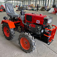 Tractor de Ruedas Más Vendido, Mini Cultivador Rotatorio para Granja, 25HP, 4WD, Motor Portátil de Larga Vida Útil para Transmisión por Engranajes