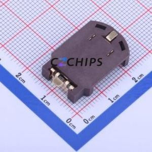 BS-08-B2AA001 Button & Strip Battery Connector SMD Connector Battery Holder CR2032 Phosphor Bronze - Product Image 2