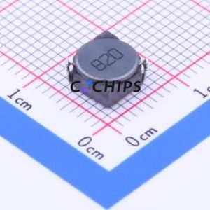 Inducteur de puissance SMD ASPI-0602S-820M-T, 6,7x6,7 mm (Inductance : 82 µH) (Précision : 20 % Courant nominal : 600 mA) - Product Image 1