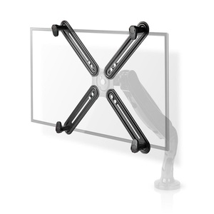 Kit de montage d'adaptateur d'écran pour moniteurs non VESA avec bras réglables et fixation sécurisée - Product Image 1